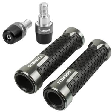 Imagem de Motorcycle Throttle Handle Grips，replacement part，Handlebar Grips Powersports Grips Accessories, For Yamaha TDM900 TDM 900 2002-2021 2013 2012 2011 2010 2009 2008 2007