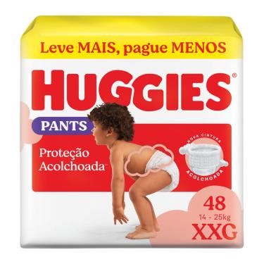Imagem de Fralda Huggies Roupinha Proteção Acolchoada Pants XXG 48 Unidades