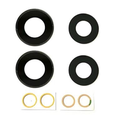 Imagem de 1 conjunto/4 peças de reposição para lente traseira da câmera traseira para Motorola Moto Edge 50 Neo