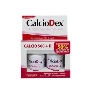 Imagem de Kit Suplemento CalcioDex + Vit D 120Caps - Kley Hertz