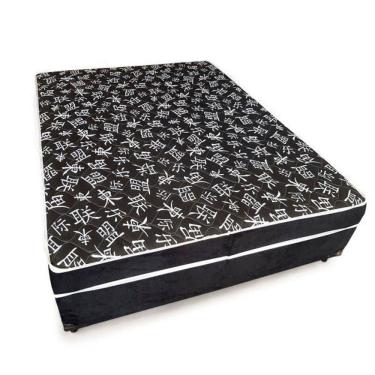 Imagem de Cama Box Casal Conjugada Ortopédico (5cm) Colchão Dos Sonhos
