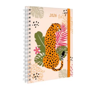 Imagem de Agenda 2026 Planner Semanal Plus Tropical Onça Rosa