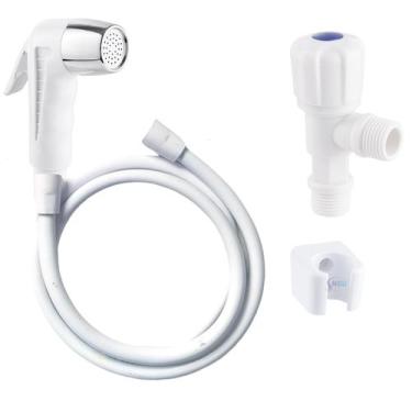 Imagem de Ducha Higienica Completa BanheIro/Lavatório ABS Branca MI-06 - Tux