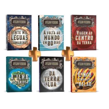 Imagem de Super coleção Julio Verne com 6 volumes - Viagens extraordinárias - Pr