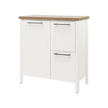 Imagem de Aparador Buffet Ditália 1 Porta 2 Gavetas Com Tampo Bn-01 Branco