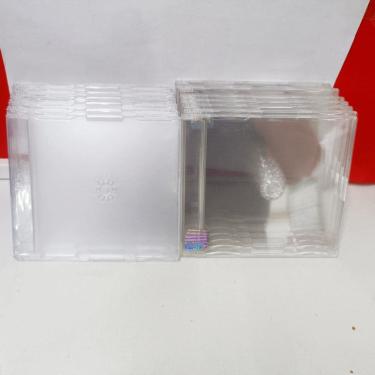 Imagem de Estojo Box Cd Acrílico Cristal Slim 14 peças