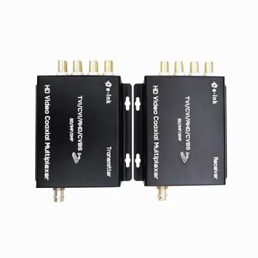 Imagem de E-link Multiplexador de vídeo de 4 canais - Multiplexador de vídeo CCTV 4Ch sobre 1 cabo coaxial para câmeras analógicas padrão