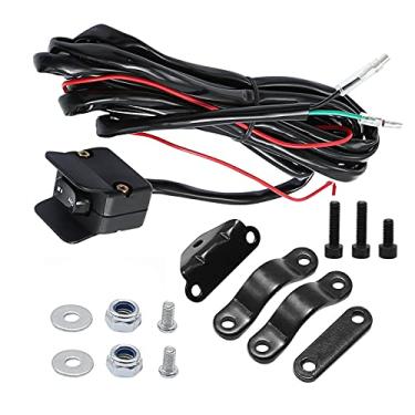 Imagem de MDEOOSKY Guincho elétrico ATV UTV resistente, substituição universal ATV UTV 12V Guincho Guincho Mini Thumbswitch Kit de interruptor basculante, substituição para todos os Badland Viper Runza Venom