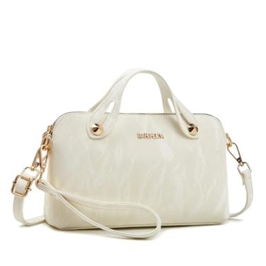 Imagem de Bolsa Feminina Quadrada Chic - Bolsa de Mão, Transversal e de Ombro, Multi-Função, Elegante e Espaciosa para o Dia a Dia (Branco)