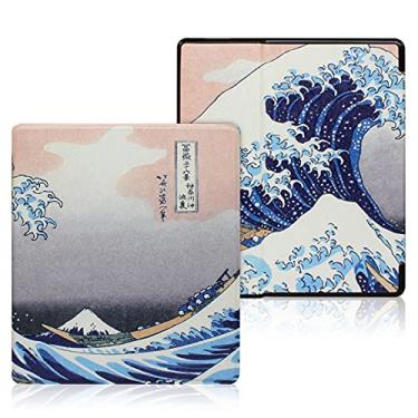 Imagem de Caso para Kindle Oasis (somente 9ª e 10ª Geração, Lançamento de 2017 E 2019), Capa de Proteção Leve de Couro PU Premium com Sleep Automotor-32