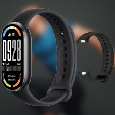 Imagem de Relógio Mi Band 10 smart-band 10 (GLOBAL ATUALIZADO) Pulseira Inteligente, Tela AMOLEDD 1,72, Relógio inteligente, Fitness, Pulseira Impermeável, 150 Modos Esportivos (PRETO)