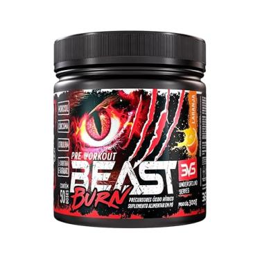 Imagem de 3VS Nutrition Pré-Workout Beast Burn 300g – Suplemento Pré-Treino Fórmula Única com Cafeína, Beta Alanina, L-Carnitina, Citrulina, Morosil® e Cúrcuma – 50 Doses 300gr Sabor Laranja