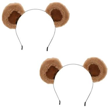 Imagem de Bandana Beviliu Brown Bear Ears para adultos e crianças