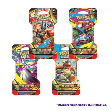 Imagem de Pokémon TCG, Blister Unitário com 6 Cartas, MegaExpansão ME01