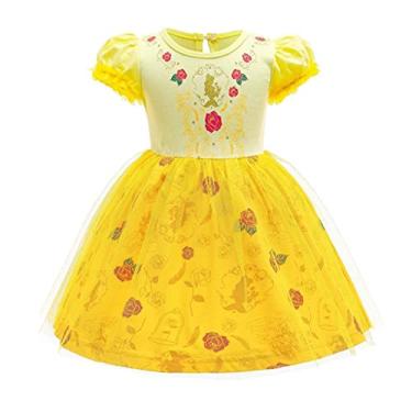 Imagem de Dressy Daisy Vestido de princesa para festa de Halloween fantasia saia de tule roupa de verão para bebês e meninas pequenas, Estilo 22 (apenas vestido), 12-24 Meses
