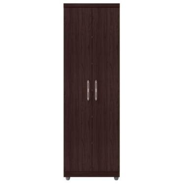 Imagem de Armário Organizador Multiuso Sabrina 2 Portas e 6 Nichos Castanho - De