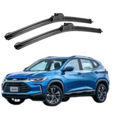 Imagem de TIGER AUTO - JOGO PALHETA PARA PARABRISA DIANTEIRO/TRASEIRO EM SILICONE COMPATIVEL GM TRACKER 2000>2009