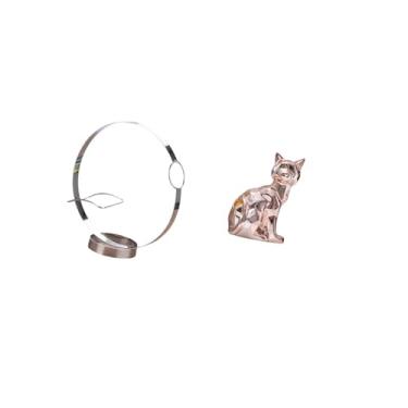 Imagem de Fenteer Suporte para Garrafas de Vinho de Ferro, Estátua de Gato, Estatueta Decorativa, Escultura de Animal, Arte, Artesanato, Ornamento, Organizador de Metal