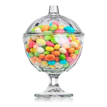 Imagem de Bomboniere De Vidro Com Tampa Kimglass Para Balas E Doces