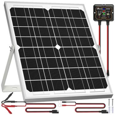 Imagem de Kit Painel Solar, Monocristalino, à prova dágua, 20W, 12V, 1 unidade, SOLPERK, Preto