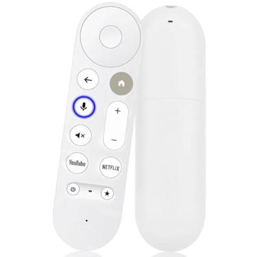 Imagem de Controle remoto de voz de substituição apenas para Google TV Streamer 4K Box (Observação: NÃO para Google Chromecast TV), com função de voz, com 2 botões de atalho