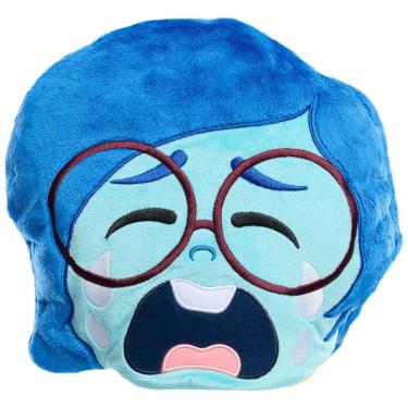 Imagem de Pelúcia Reversível Dupla Divertida Mente 2 Personagem Medo e Alegria, para Crianças a Partir de 3 Anos