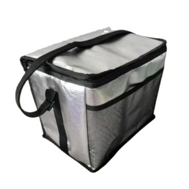 Imagem de Bolsa Térmica 22 Litros Cooler Grande Dobrável Sacola Praia Bag Caixa Lancheira Portátil Cerveja Lanches Bebidas