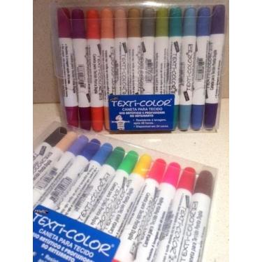 Imagem de Caneta para Tecido Magic Ponta Dupla - Cores Complementares