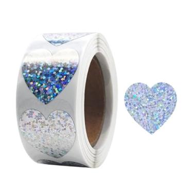 Imagem de Adesivos de estrela, adesivos holográficos de estrelas douradas para garrafas de água, 500 peças de 2,5 cm adesivo de presente metálico com glitter para embrulho DIY