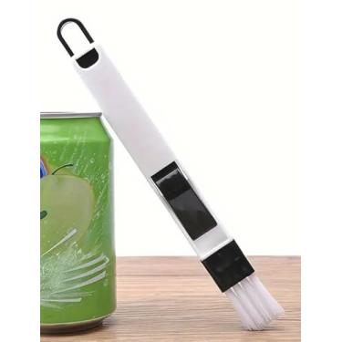 Imagem de Escova de limpeza de janela multifuncional de 5 peças - limpador de teclado de cabeça dupla com alça extensível para vidro, azulejos, eletrodomésticos e cantos difíceis de alcançar (lavável e compacto