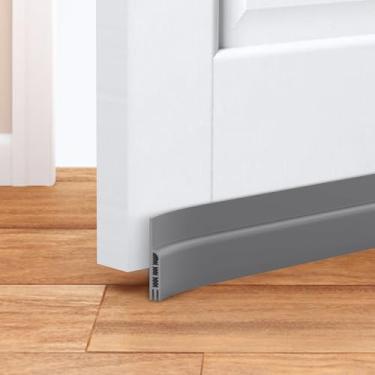 Imagem de Tampa de rascunho de porta, varredura sob a porta para portas externas e internas, vedação de porta de decapagem climática, bloqueador de janela de garagem, isolamento de ar frio, proteção contra