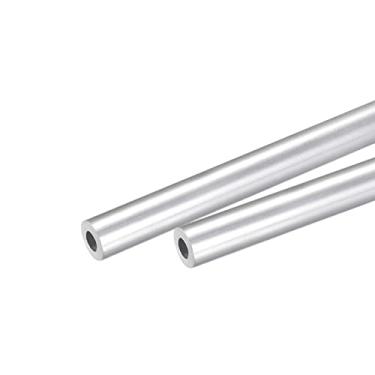 Imagem de Tubo redondo de alumínio 6063 4 mm OD 2 mm diâmetro interno 250 mm tubo de comprimento 2 peças