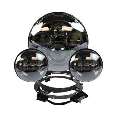 Imagem de Farol LED De 7 Polegadas E Luz De Neblina De 4,5 Polegadas Para Harley