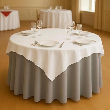 Imagem de Kit 10 Toalhas Jacquard Festa Buffet Casamento Cobre Mancha - ENXOVAIS