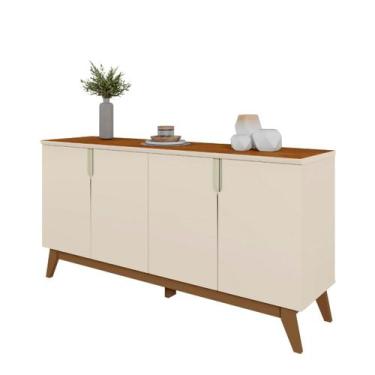 Imagem de Balcão Aparador Buffet Sala Jantar Domani 160cm 4 Portas - Off White-C