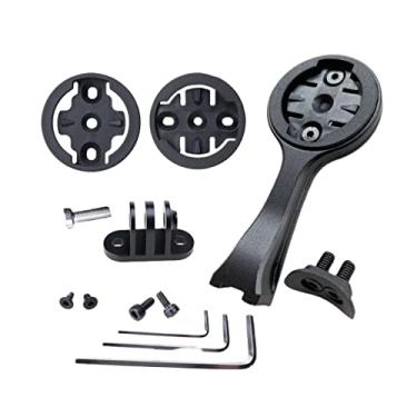 Imagem de NELboNs Suporte de bicicleta para computador compatível com GPS Garmi n/Wa hoo/Bry ton, câmeras de ação esportiva, suporte leve para barra de haste T rek 3T