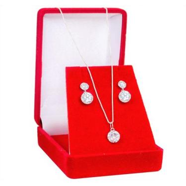 Imagem de Corrente De Prata Feminino 925 Veneziana 40cm Pingente Brinco - DR Joi