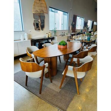 Imagem de Sala de Jantar Tampo Orgânico com 6 Cadeiras 2,0x1,0m - Florença - Art Salas