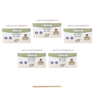 Imagem de Mexedor De Café Chá Chimarrão Vabene 11 Cm Com 500 Kit 5