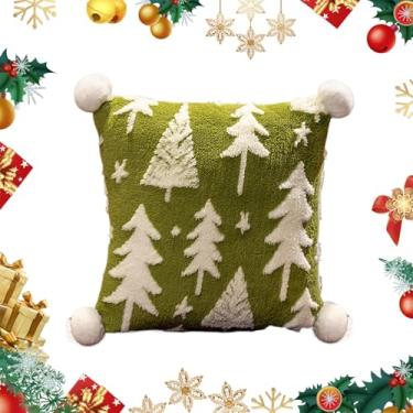 Imagem de Almofadas de Natal – Almofada decorativa para árvore de Natal – Almofada macia Boho para ambientes internos de Halloween, sofá, cama, decoração de quarto