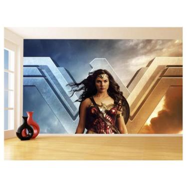 Imagem de Papel De Parede 3D Heroina Mulher Maravilha 3,5M Nhma310 - Você Decora