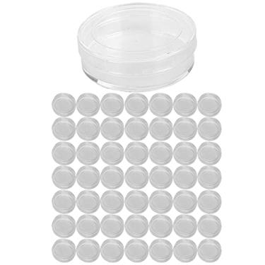 Imagem de 50 peças 33mm cilíndrico transparente caixa de armazenamento de peças de relógio reparação de peças de reposição estojo organizador de plástico durável para relojoeiros joias