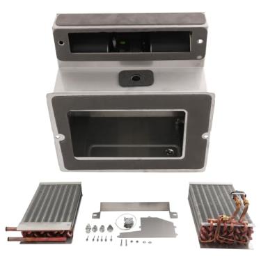 Imagem de BUSIDN Conjunto de caixa de aquecedor inoxidável - Compatível com Kenworth T600, T660, T800, W900, HVAC Box inclui todas as peças