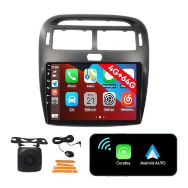 Imagem de [4G 64G] Android Car Stereo FM Radio Carplay Android Auto 22.9 cm Touchscreen Headunit Media Player com câmera reserva para Lexus LS430 2001 2002 2003 2004 2005 2006 versão básica