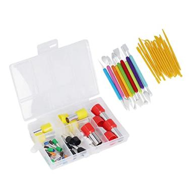 Imagem de aqxreight Conjunto de Cortadores de Argila de Polímero 63 Peças Cortador Circular Faca de Escultura Caneta Ferramentas de Argila de Polímero para Cozimento de Joias DIY Fácil de Usar Completo para Apenas Esculpir 40 Conjuntos Contém 9 14 O