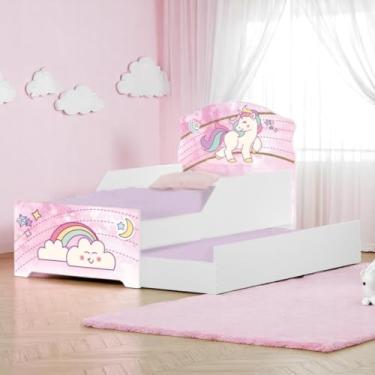 Imagem de CAMA INFANTIL TICK UNICÓNIO ROSA