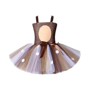 Imagem de Fantasia De Rena Para Meninas, Vestido Tutu De Natal, Roupas Para Fest