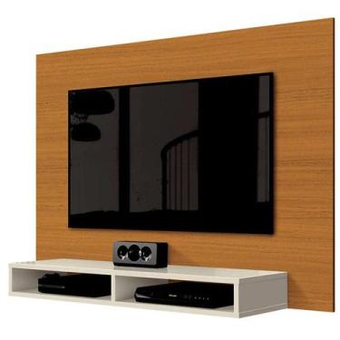 Imagem de Painel Fox para Tv Até 46 Polegadas Edn Móveis Cor Cedro Off White, Ce