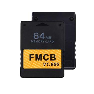 Imagem de PS2 Fat FMCB Free McBoot Card v1.966, cartão de memória para console PS2 Fat - Adaptador de videogame Plug & Play sem atraso (cartão de memória de 64 MB para PS2)