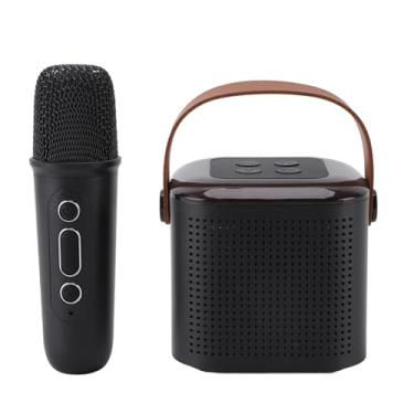 Imagem de Generic Alto-falante Portátil Sem Fio, Mini Máquina de karaokê Multifuncional, Bateria de Longa Duração Com Microfone para Crianças e Adultos para Festa Em Família (Preto)
